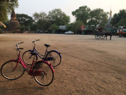 Biking in Bagan